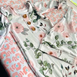 NB Caden Lane Baby Girl Coming Home Outfit